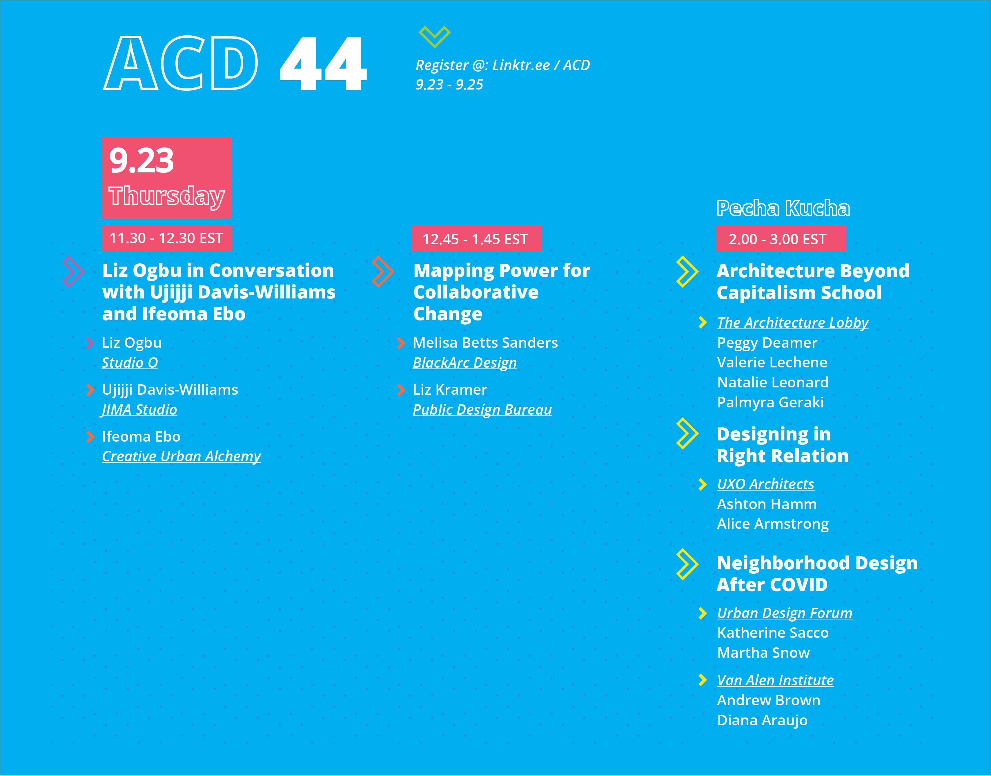 ACD 44 2021 Program Schedule 9/23