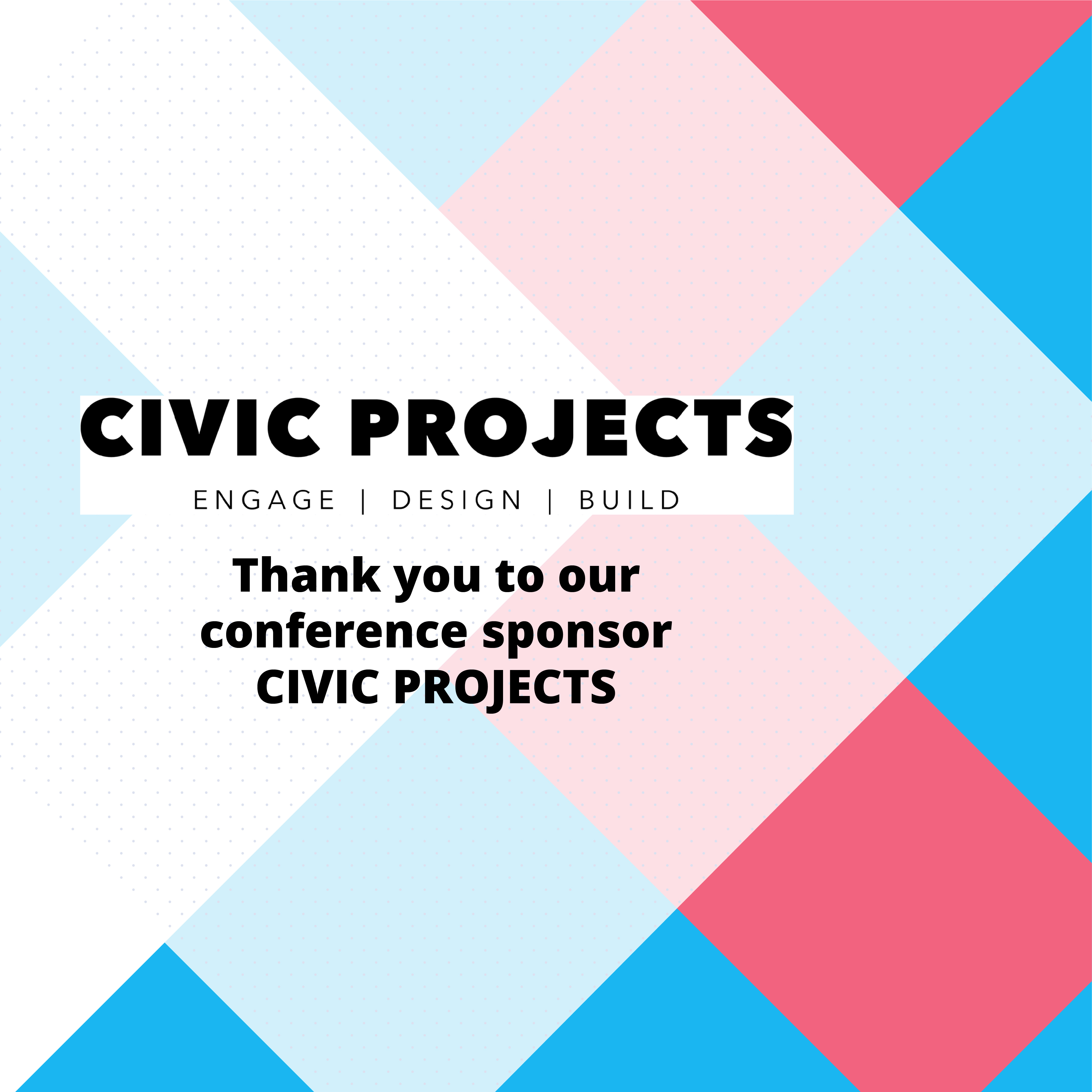 civic tech thank you sponsorship
